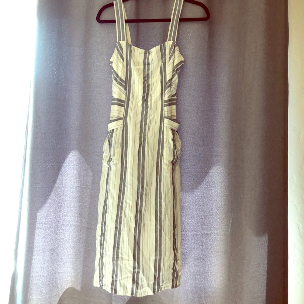 Splendid Blue and White Stripes and Pocket Accents